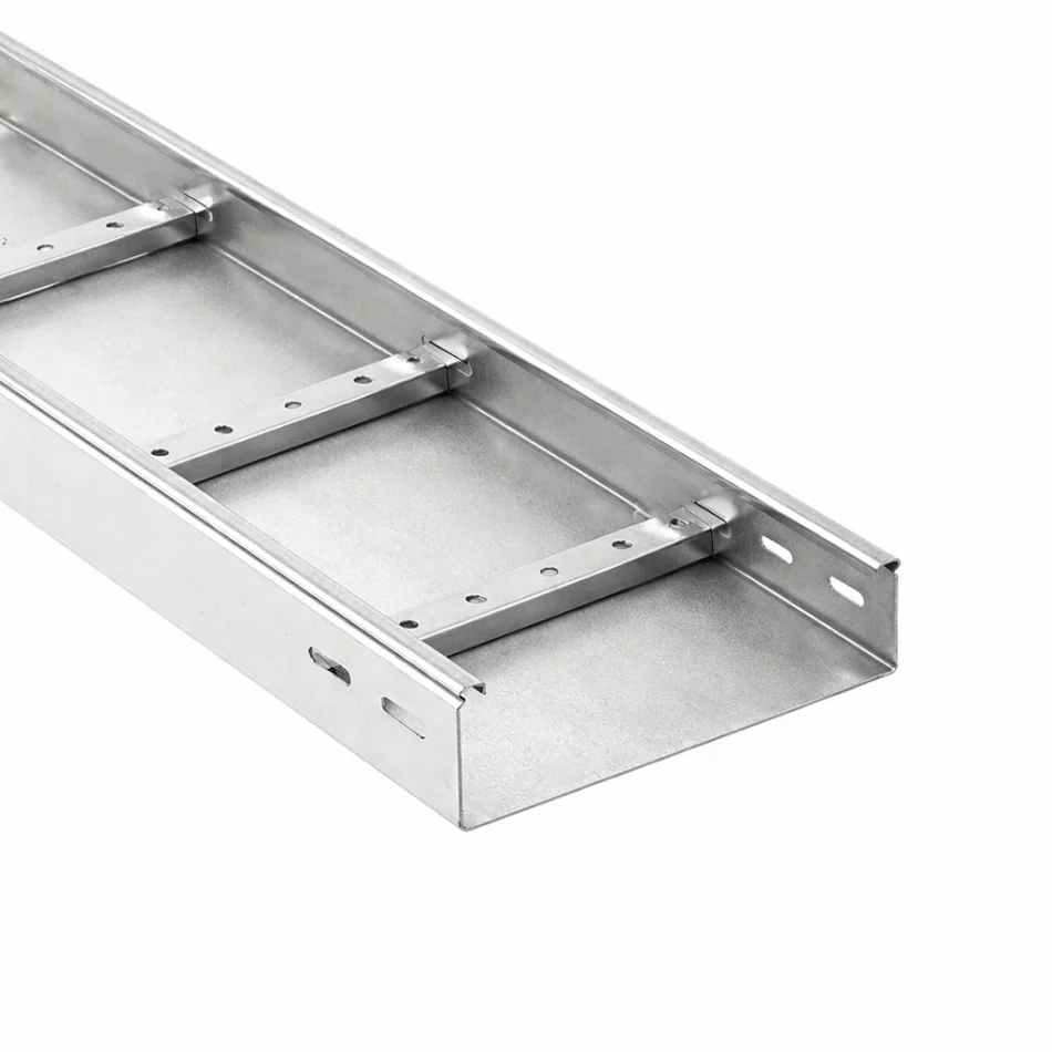 Лоток неперфорированный 200x80x3000 лонжерон 2.0 мм оцинкованный фото