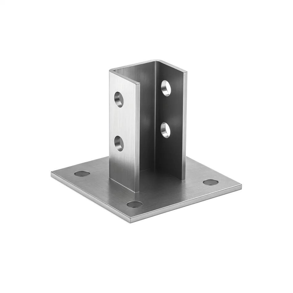 Консоль вертикальная усиленная KB8У под МП 41x41-110-158-S8/4-130 оцинкованная фото